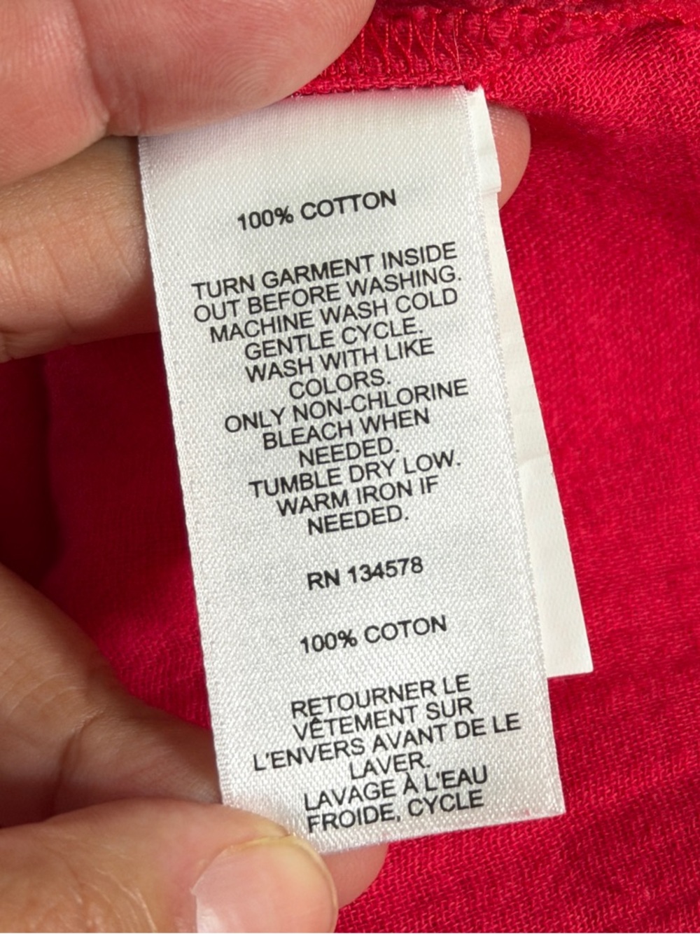 Vineyard Vines XL Red 100% Cotton Crinkle Blouse Top - Picture 7 of 9